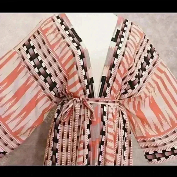 VINTAGE BOHEMIAN ROBE KIMONO - Picture 13 of 15